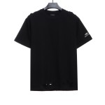  Balenciage BB badge destroyed embroidered T-Shirts