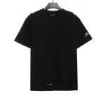  Balenciage BB badge destroyed embroidered T-Shirts