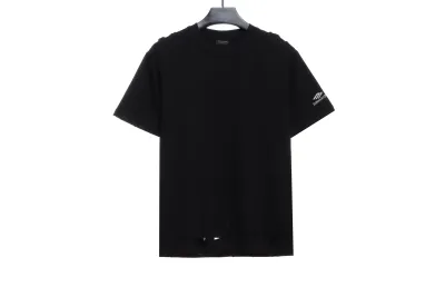 Balenciaga BB badge destroyed embroidered T-Shirts 01