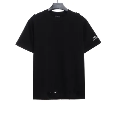 Balenciaga BB badge destroyed embroidered T-Shirts 01
