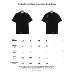  Balenciage BB badge destroyed embroidered T-Shirts