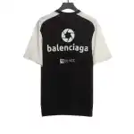  Balenciage Black and White Splicing LOGO T-Shirts 2