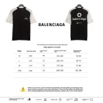  Balenciage Black and White Splicing LOGO T-Shirts 2
