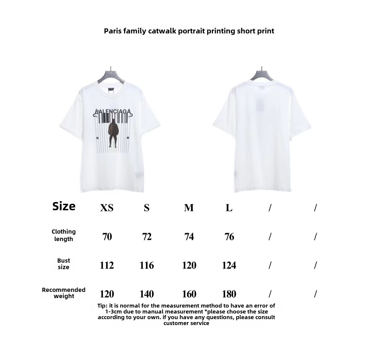 Balenciaga catwalk portrait print T-Shirts 1
