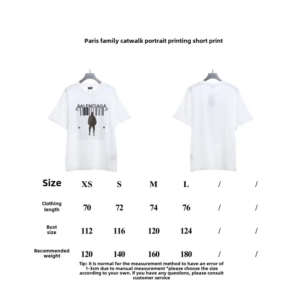 Balenciaga catwalk portrait print T-Shirts 1