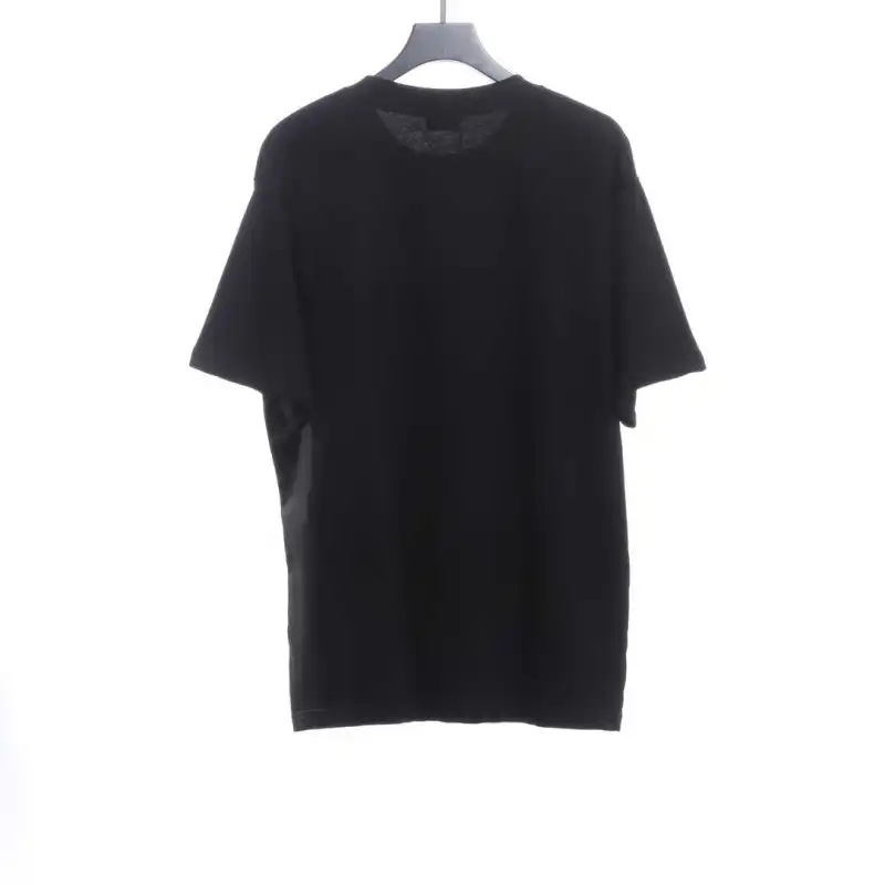  Balenciage catwalk portrait print T-Shirts 2