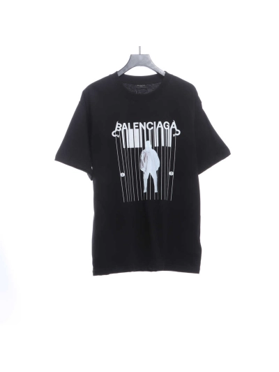 Balenciaga catwalk portrait print T-Shirts 2 01