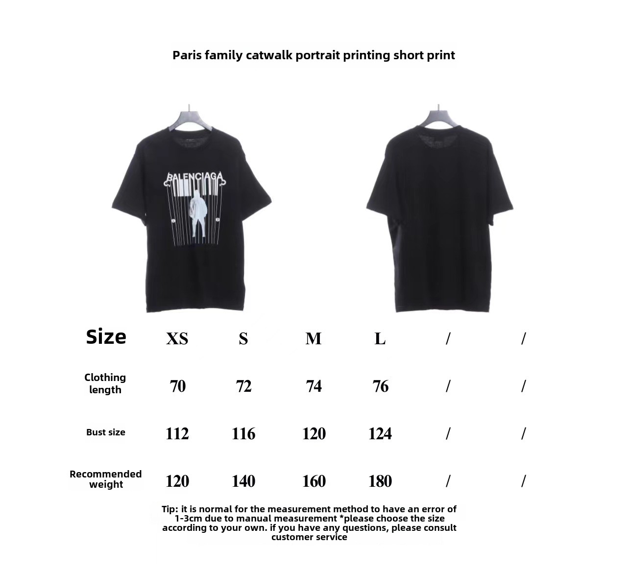 Balenciaga catwalk portrait print T-Shirts 2