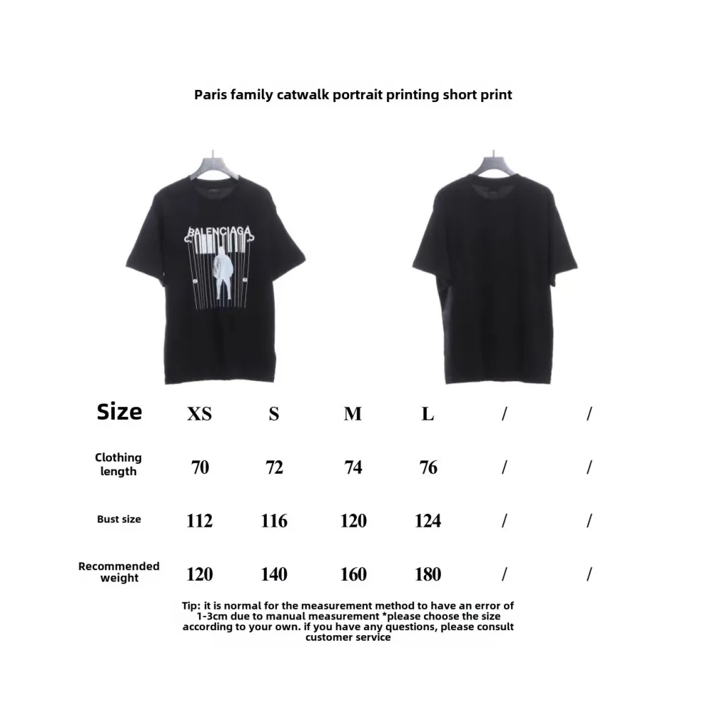 Balenciaga catwalk portrait print T-Shirts 2
