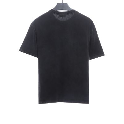  Balenciage chest double hook logo embroidered T-Shirts 02