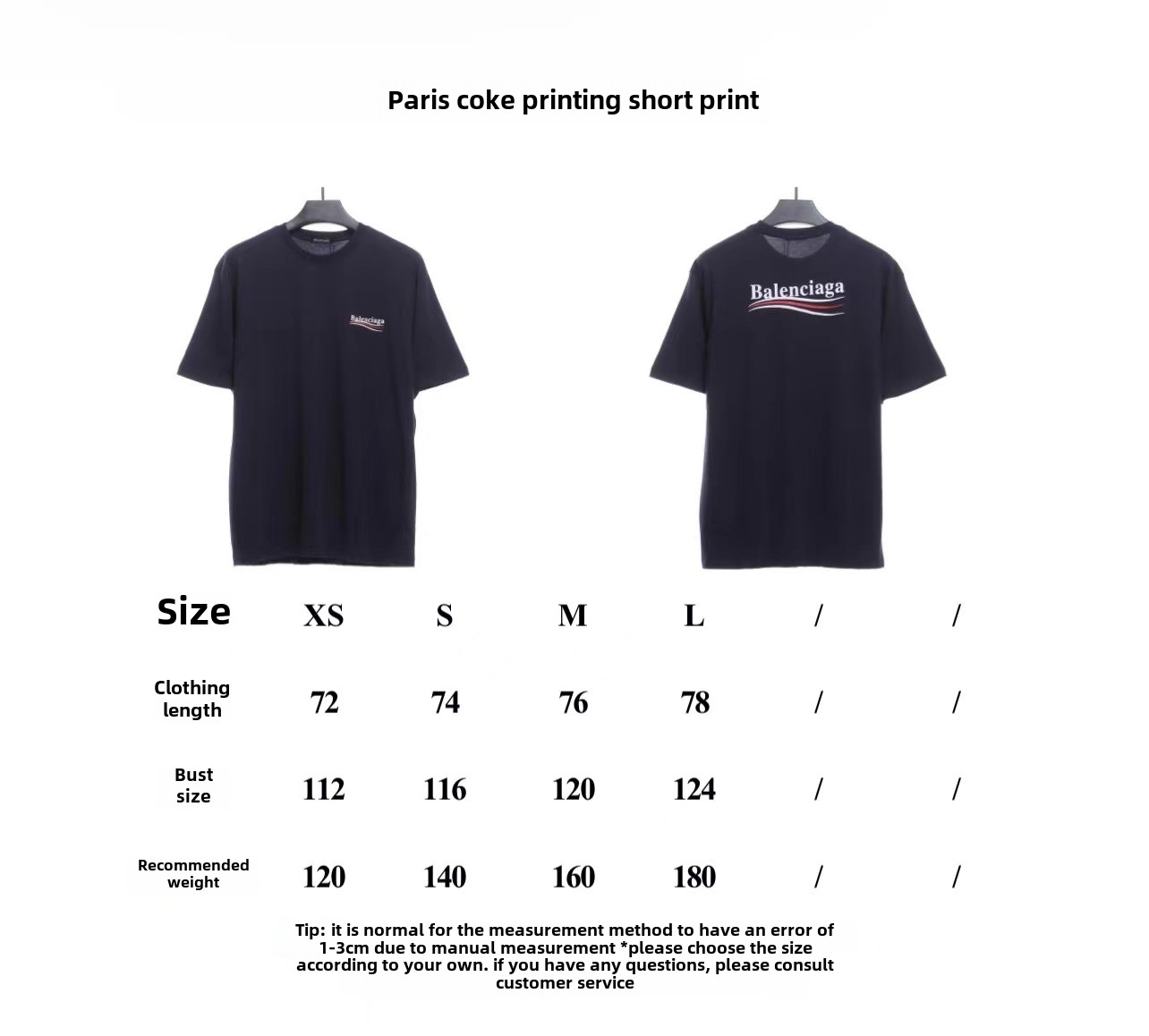 Balenciaga cola print T-Shirts 1