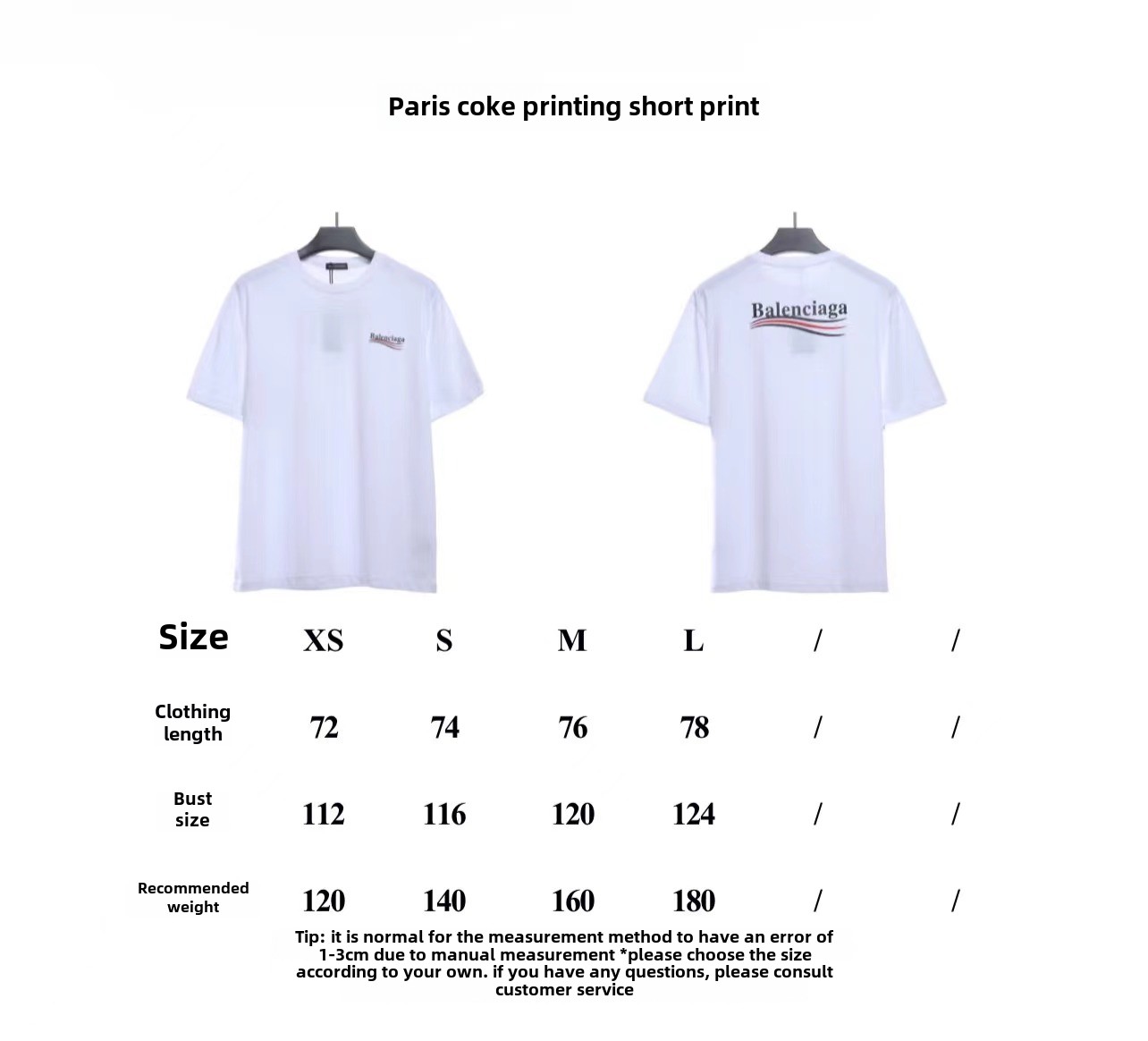 Balenciaga cola print T-Shirts 3