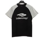  Balenciage Colorblock Logo T-Shirts