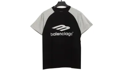 Balenciaga Colorblock Logo T-Shirts 01