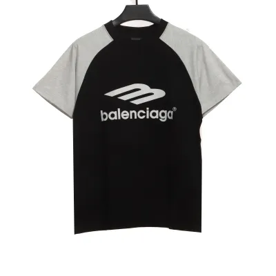 Balenciaga Colorblock Logo T-Shirts 01