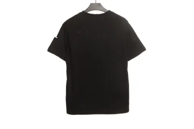 Balenciaga Distressed Damaged T-Shirts Black 02