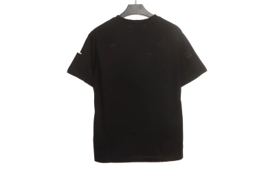 Balenciaga Distressed Damaged T-Shirts Black 02