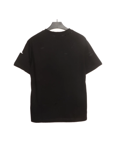 Balenciaga Distressed Damaged T-Shirts Black 02