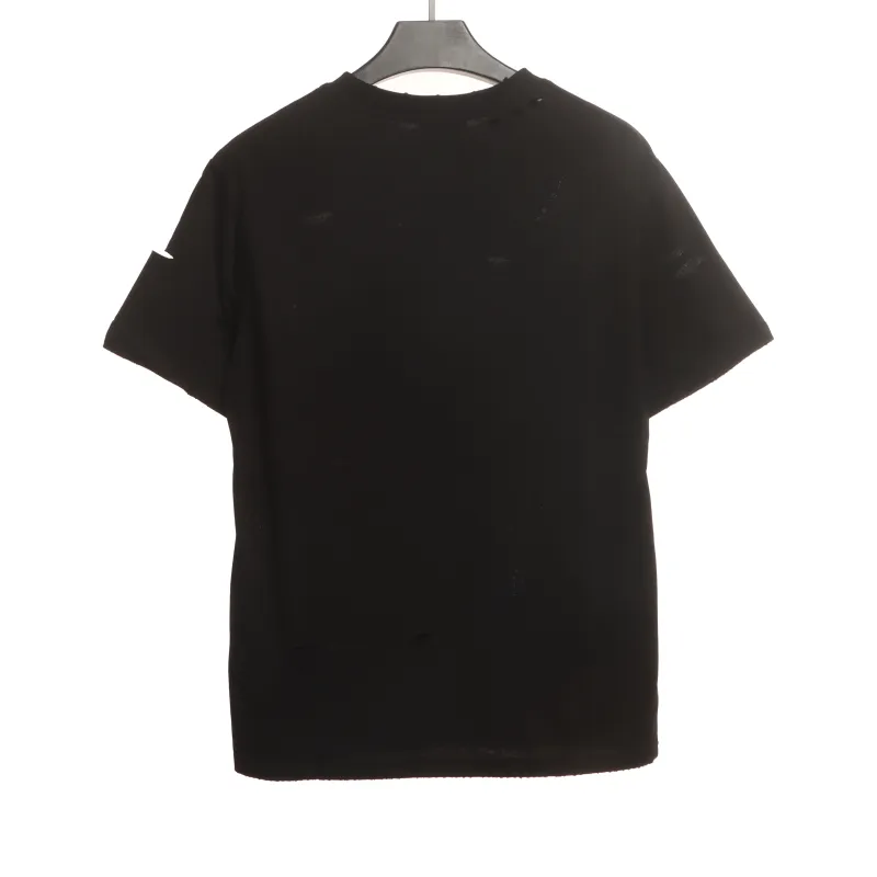  Balenciage Distressed Damaged T-Shirts Black