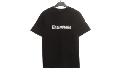 Balenciaga Distressed Damaged T-Shirts Black 01