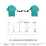  Balenciage Distressed Damaged T-Shirts Lake Blue