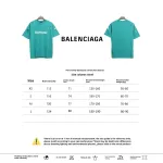  Balenciage Distressed Damaged T-Shirts Lake Blue