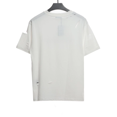 Balenciaga Distressed Damaged T-Shirts White 02