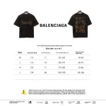 Balenciage Distressed Mud-dyed Sanskrit Printed T-Shirts Black