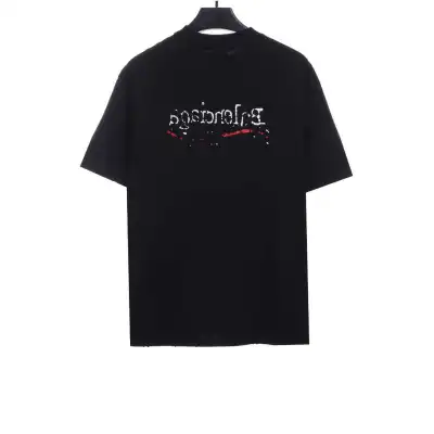 Balenciaga Distressed Washed Damaged Coke T-Shirts Distressed gray 02