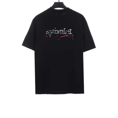 balenciaga Distressed Washed Damaged Coke T-Shirts Distressed gray 02