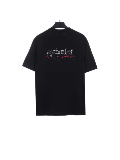 Balenciaga Distressed Washed Damaged Coke T-Shirts Distressed gray 02