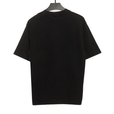 Balenciaga Distressed Washed Double B T-Shirts 02