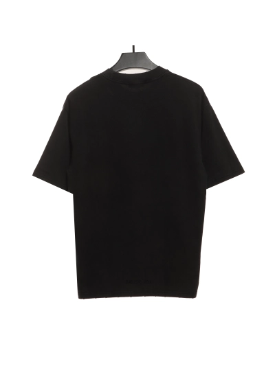 Balenciaga Distressed Washed Double B T-Shirts 02