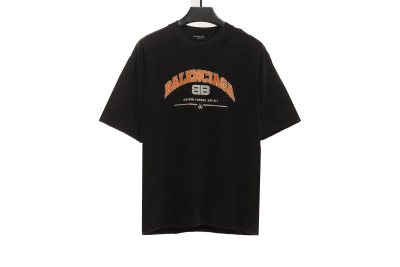 Balenciaga Distressed Washed Double B T-Shirts 01
