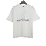  Balenciage Distressed Washed Front and Back Surf Printed T-Shirts 1