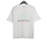  Balenciage Distressed Washed Front and Back Surf Printed T-Shirts 1