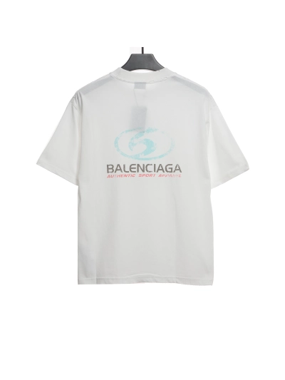 Balenciaga Distressed Washed Front and Back Surf Printed T-Shirts 1 02