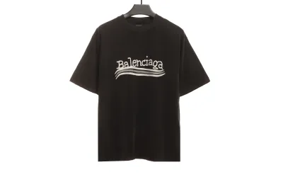 Balenciaga Distressed Washed Front and Back Surf Printed T-Shirts 2 01