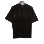  Balenciage Double B Diamond T-Shirts Black