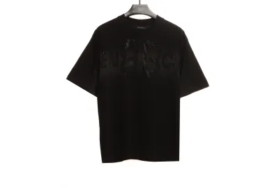 Balenciaga Double B Diamond T-Shirts Black 01