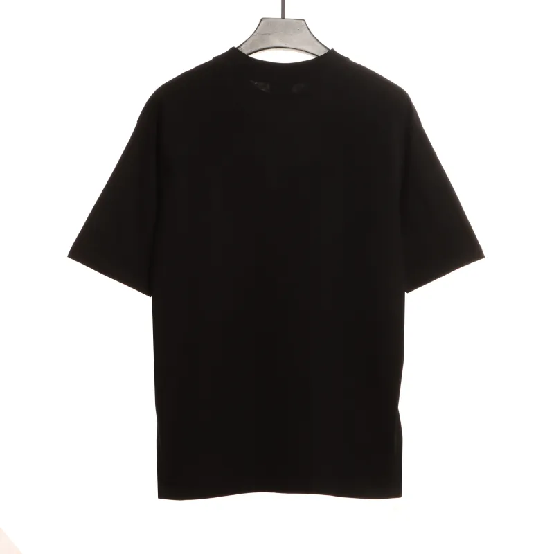  Balenciage Double B Diamond T-Shirts Black