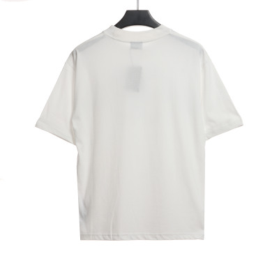  Balenciage Double B Diamond T-Shirts White 02