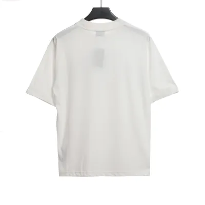  Balenciage Double B Diamond T-Shirts White 02