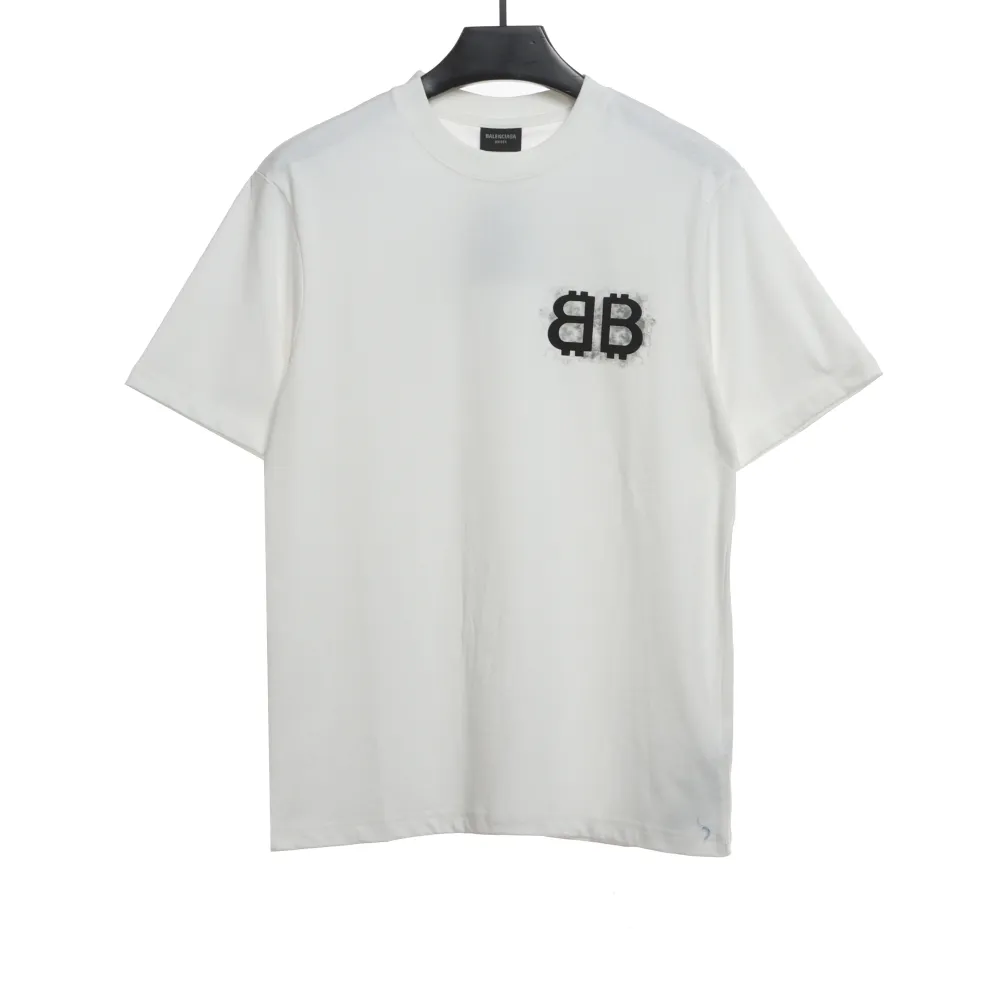  Balenciage Double B embroidered T-Shirts T-shirt 2