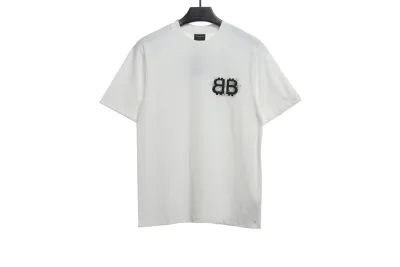 Balenciaga Double B embroidered T-Shirts T-shirt 2 01