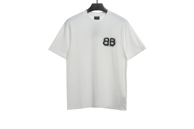 Balenciaga Double B embroidered T-Shirts T-shirt 2 01