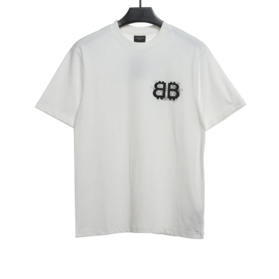 balenciaga Double B embroidered T-Shirts T-shirt 2 01