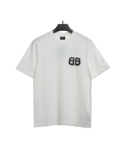 Balenciaga Double B embroidered T-Shirts T-shirt 2 01