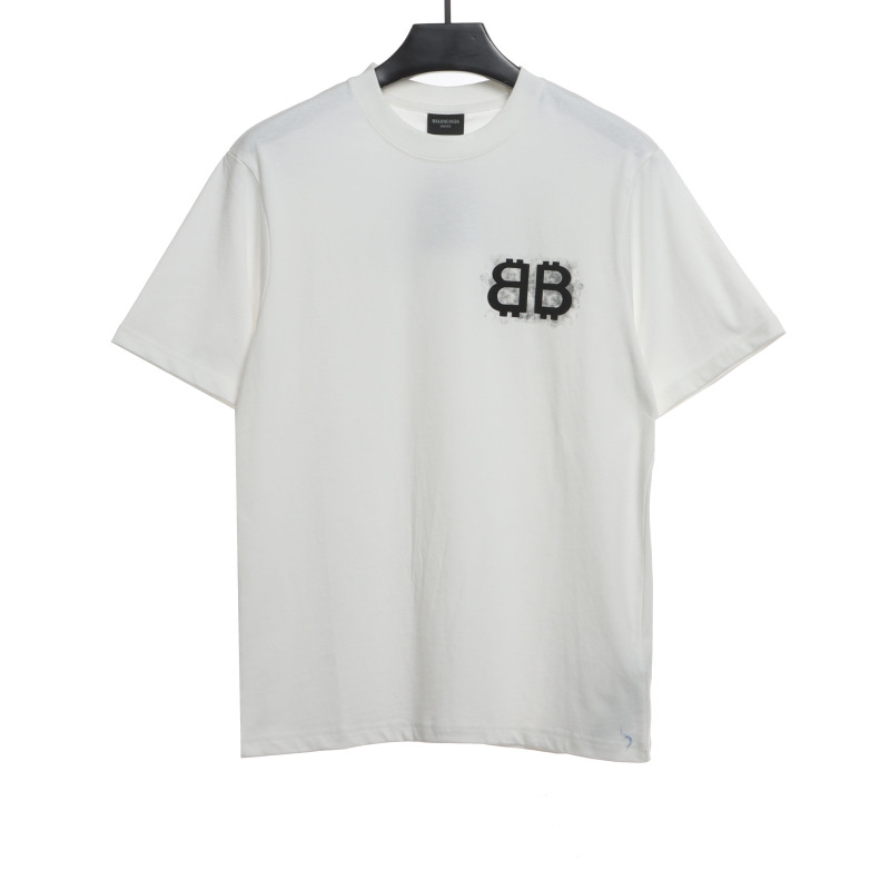  Balenciage Double B embroidered T-Shirts T-shirt 2