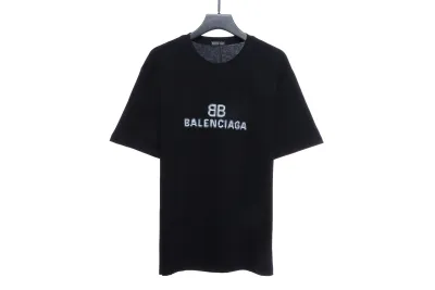 Balenciaga double B mosaic print T-Shirts 1 01